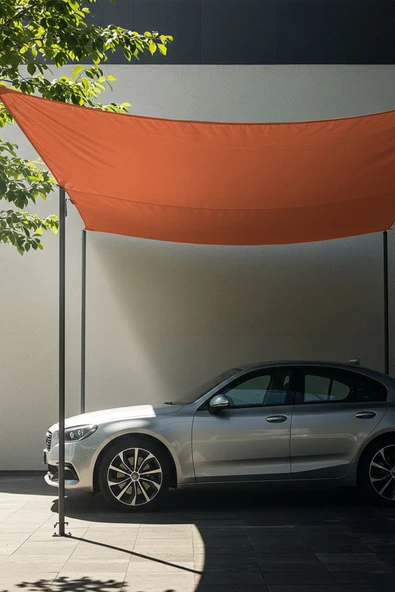 sizenelazım Su Geçirmez Araba Gölgelik Güneşlik Tentesi Oxford Kumaş 280cmx400cm Ebat - Resim 4