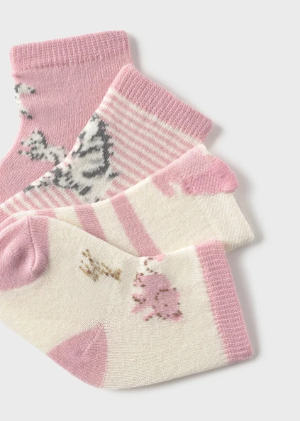 Mayoral Newborn Kız bebek 4 Lü Çorap Set - Resim 2