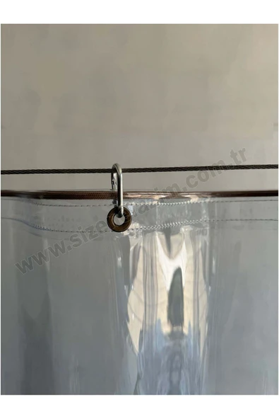 sizenelazım 2m x 9.5m Şeffaf Balkon, Teras Perdesi ve Bağlantı Ekipmanları - Resim 4