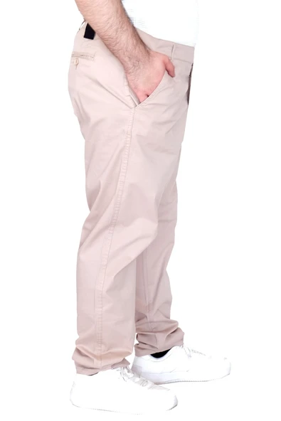 Mode XL Büyük Beden Erkek Gabardin Pantolon Doğa 22850 Bej - 6