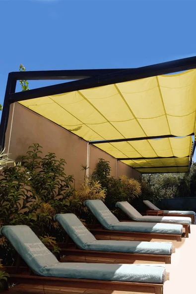 sizenelazım Oxford Kumaş Su Geçirmez Açılır Kapanır Teleskopik Portatif Gölgelik Tente Sistemi 1.5mt x 5 mt - Resim 2