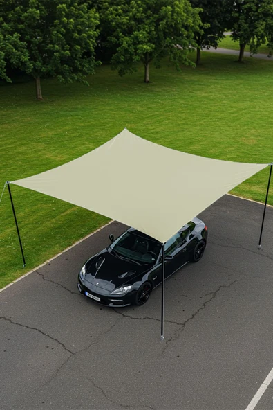 sizenelazım Su Geçirmez Araba Gölgelik Güneşlik Tentesi Oxford Kumaş 280cmx400cm Ebat ürün görseli