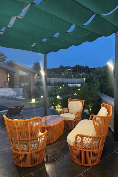 sizenelazım Oxford Kumaş Su Geçirmez Açılır Kapanır Teleskopik Portatif Gölgelik Tente Sistemi 3 mt x 9 mt ürün görseli