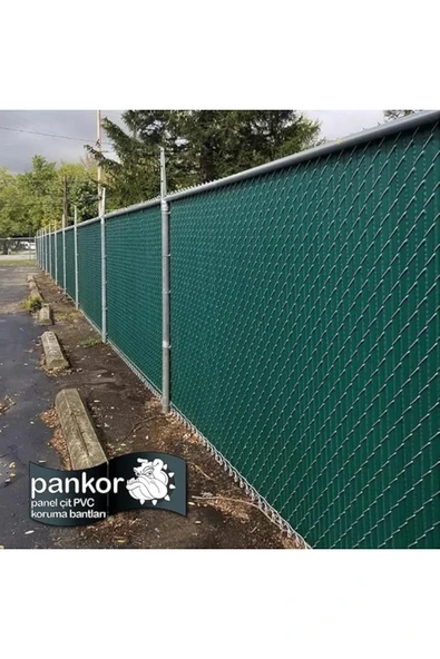 AyrStore Örgü Tel Koruma, Kapatma, Gizlilik Bantları, Pvc Çit Şeridi (50 metre) (5cm, Antrasit) - Resim 2