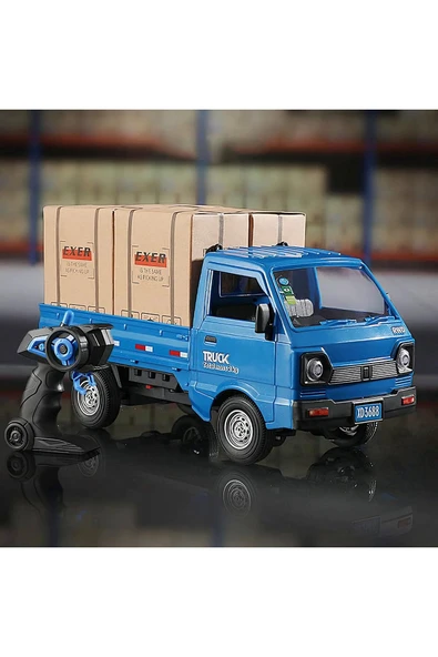 STOREMAX Uzaktan Kumandalı Sesli Işıklı Şarjlı Buhar Atan Kapıları Açılan Rc Kamyonet Yük Taşıma ürün görseli