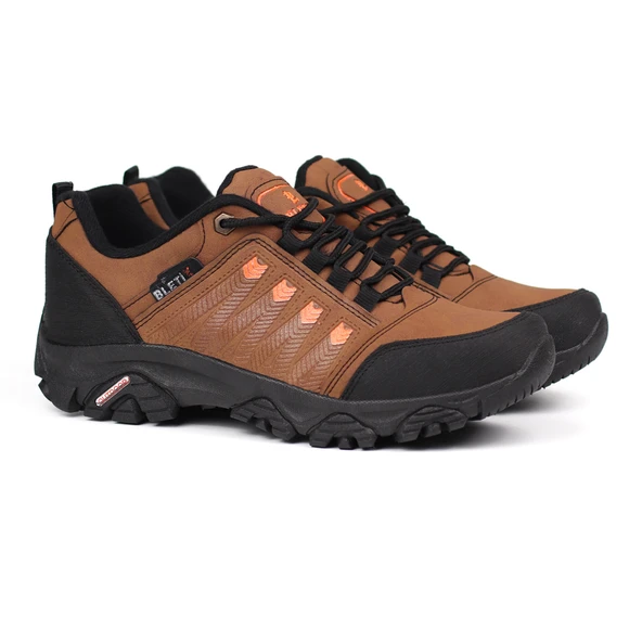 Erkek Taba Outdoor Trekking Ayakkabı Kaymaz Taban Suya Dayanıklı Hafif Rahat Günlük Yürüyüş ve Dağ Spor Ayakkabısı - Resim 6