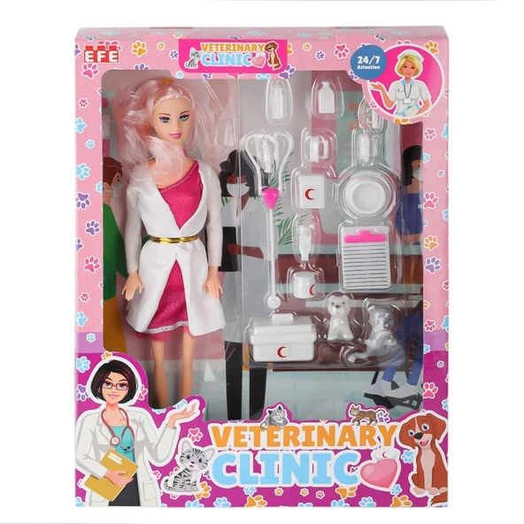 875 Veteriner Manken Bebek -Efe Toys - Resim 3