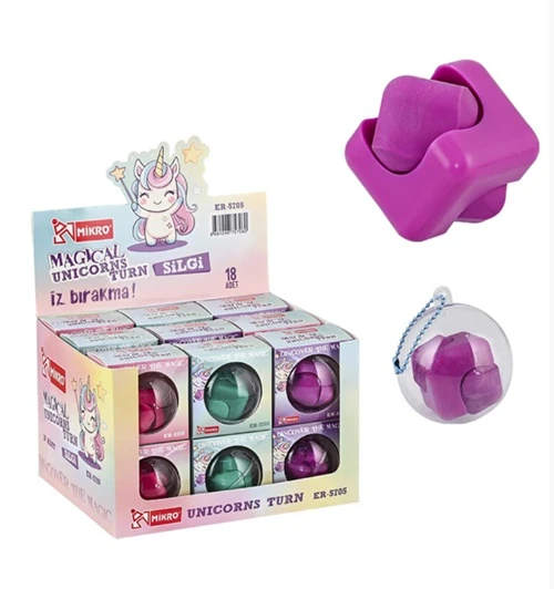 Mikro Magical Unicorns Dönen Silgi Kutulu - 2 adet ürün görseli 1