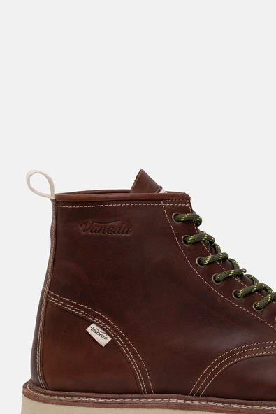 1401 Lifestyle V-Town Pull Up Erkek Bot Kızıl Taba - Resim 8