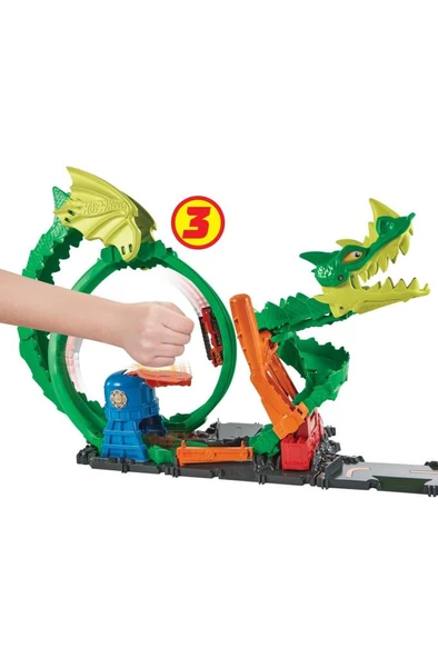 Hot Wheels Ejderha ile Müdacele Pisti HDP03 - 4