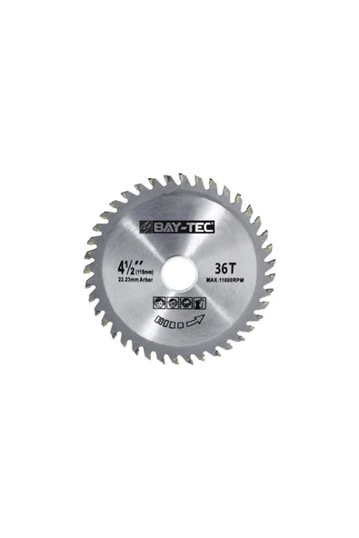 Elmas Ahşap Kesme Testeresi Taşlama 115x22 Mm 36t - 1