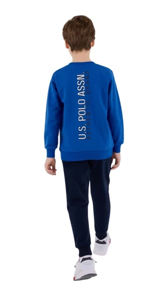 Us Polo Erkek Çocuk Cobalt Uzun Kol Pijama Takım 2205 - Resim 3