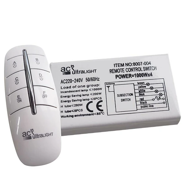 ACK 2'Lİ AYDINLATMA KUMANDASI ürün görseli 1