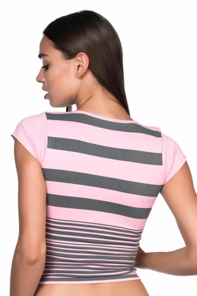PEMBE GRİ MI Emay 5026 Soft Seamless T Shirt - 3