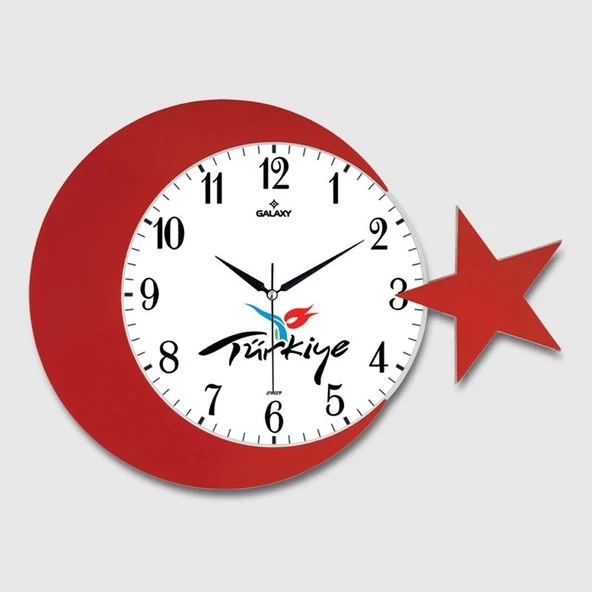 pilelistore Ay Yildiz Duvar Saati 134-4