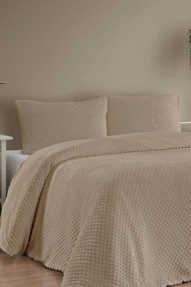 Merinos Velora Tomurcuk Çift Kişilik Comforter Set Camel ürün görseli