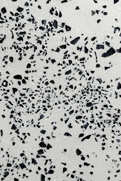 Dekoratif Terrazzo Yuvarlak Tepsi 26 Cm Beton Mermer Desenli Sunumluk Organizer Tepsi Marble - Resim 2