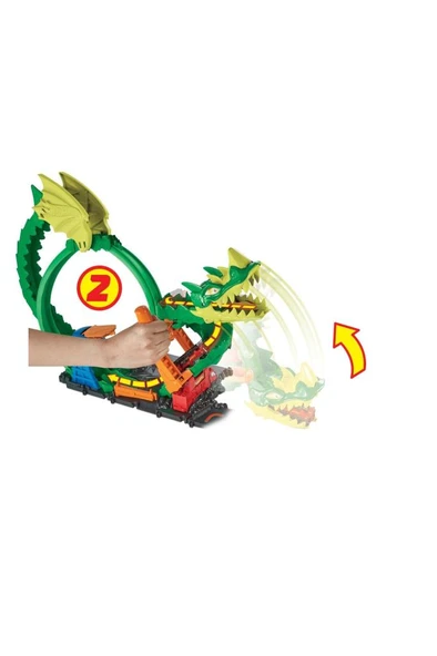 Hot Wheels Ejderha ile Müdacele Pisti HDP03 - 3