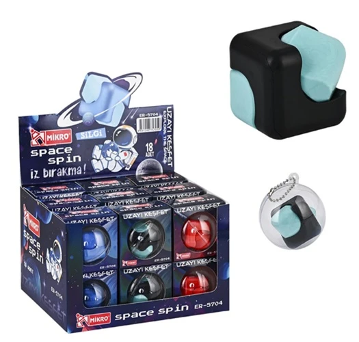 Mikro Space Spain Dönen Silgi Kutulu - 2 adet ürün görseli 1
