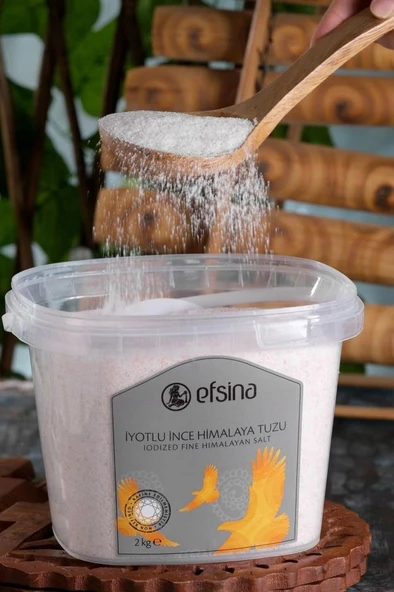 Efsina İyotlu Ince Himalaya Tuzu 2 Kg - Resim 3