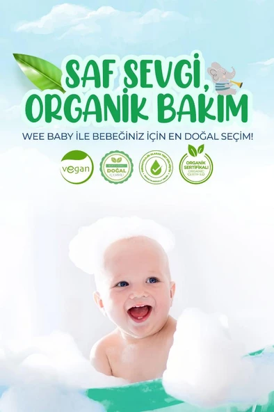 Wee Baby Organik Bebek Losyonu 200 ml - Resim 5