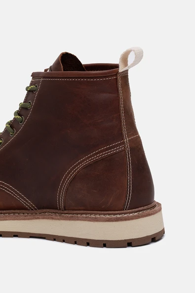 1401 Lifestyle V-Town Pull Up Erkek Bot Kızıl Taba - Resim 7