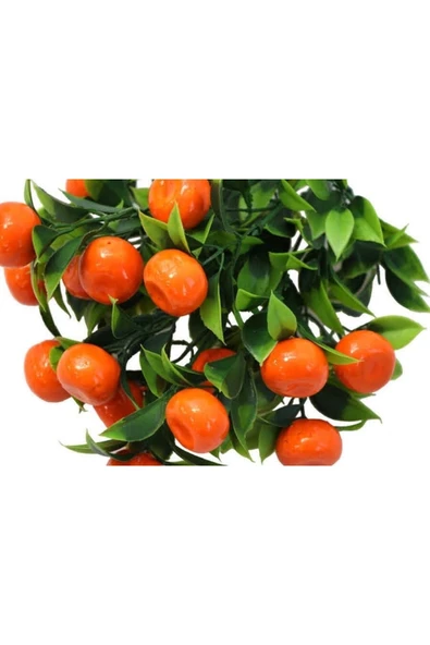 Rüzgar Çiçekçilik Minyatür Yapay Mandalina - 1