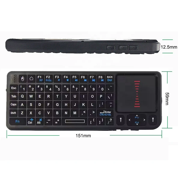 Yeni Tasarım Kablosuz Mini Akıllı Klavye Tv Televizyon PS4/PS5/XBOX/PROJEKSİYON Lazer İşaretleyici - 4