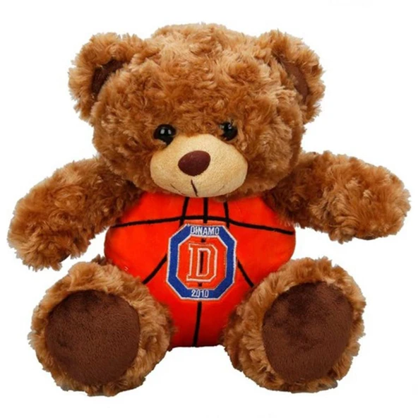 Dinamo Basketbol Topu Gövdeli Oturan Peluş Ayı 30 cm. ürün görseli