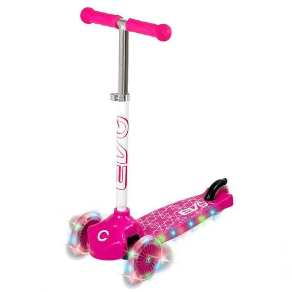 Evo Işıklı Move N Groove Pembe Üç Tekerlekli Scooter ürün görseli