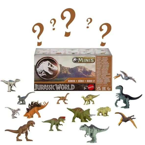 GWP38 Jurassic World Sürpriz Paketli Mini Dinozor Figürleri - 2