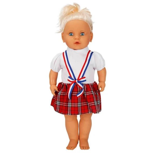 NessiWorldman Lila Sesli Saçlı Et Bebek - Resim 3