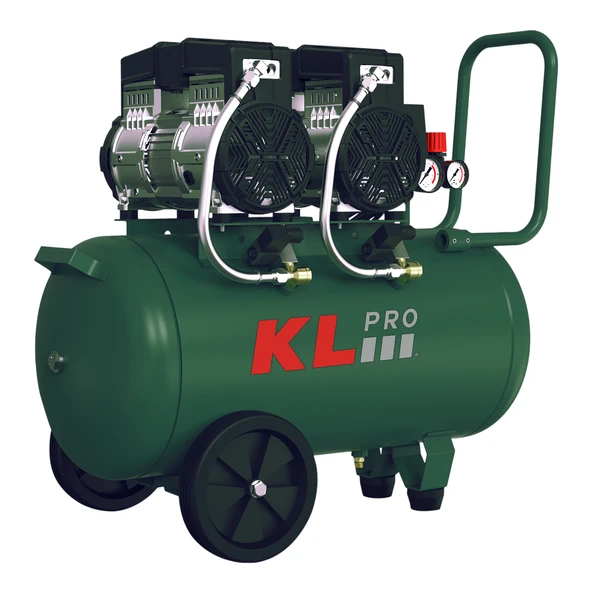 Klpro KLK50S2H 8 Bar 50 Litre 4Hp Sessiz ve Yağsız Hava Kompresörü ürün görseli 1