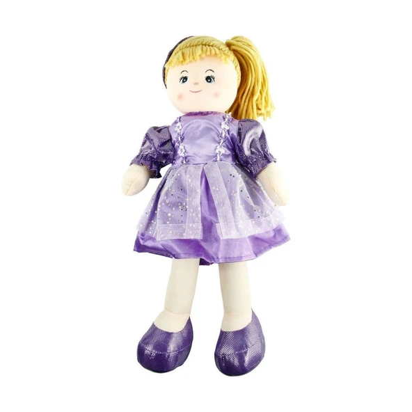 AY950C Parlak Elbiseli Bez Bebek 50 cm -Vardem - Resim 5