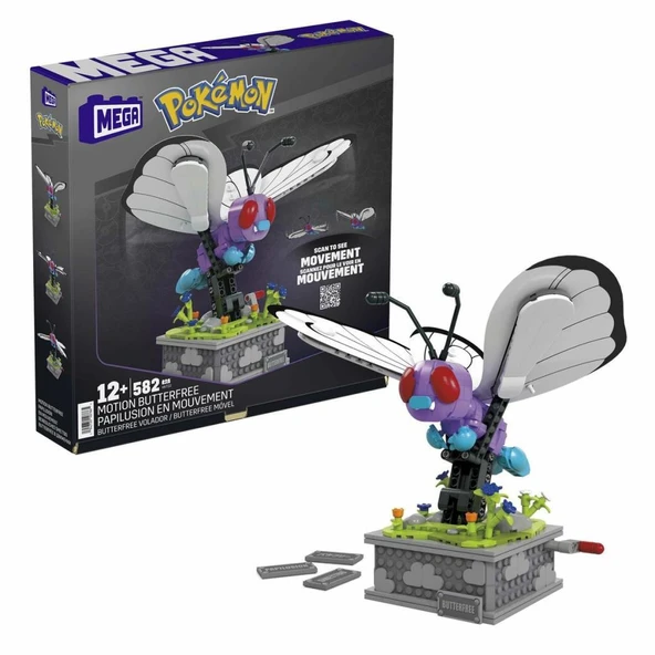 HKT22 MEGA™ Pokémon™ Motion Butterfree 582 parça +12 yaş - Resim 2