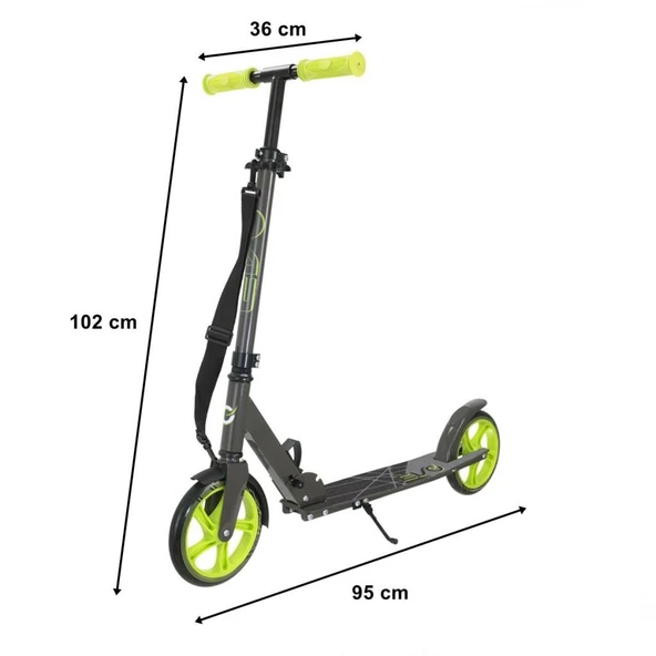 Evo Flexi Max 2 Tekerlekli Scooter Yeşil - Resim 3