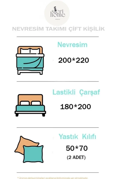 Gül Buketi Pamuklu Çift Kişilik Nevresim Takımı Model33166668 - Resim 3