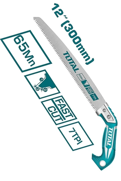 Budama Testeresi 300 Mm Bağ Dal El Testeresi Plastik Saplı Tht51130026 - 1