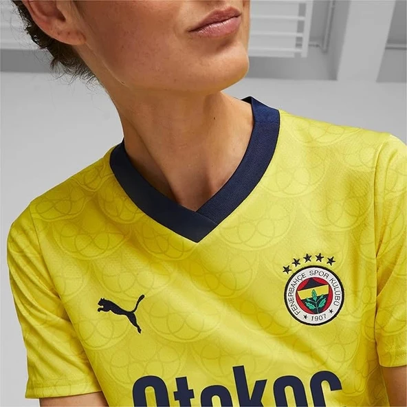 Puma 772008-04 Fsk Away 23/24 Kadın Forma Sarı-Lacivert - 4