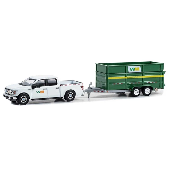 Greenlight 1/64 2018 Ford F-150 XLT with Double-Axle Dump ürün görseli