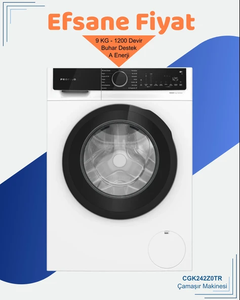 Profilo CGK242Z0TR 1200 Devir 9 Kg Çamaşır Makinesi