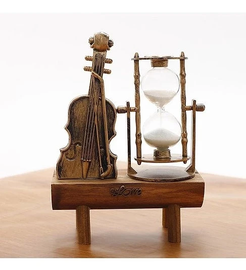 pilelistore Dekoratif Keman Tasarımlı Kum Saati S-39