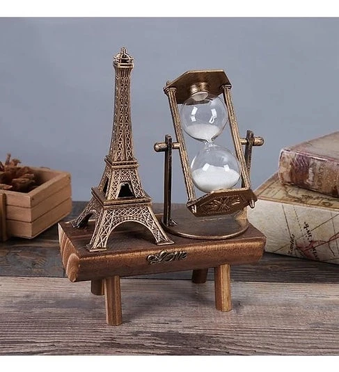 pilelistore Eyfel Kulesi Kum Saati Dekoratif Hediyelik - 2