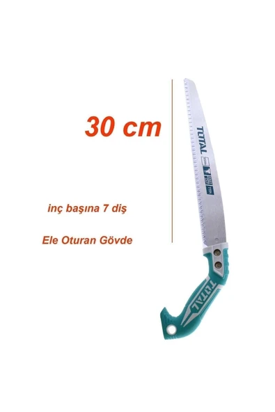 Budama Testeresi 300 Mm Bağ Dal El Testeresi Plastik Saplı Tht51130026 - 4
