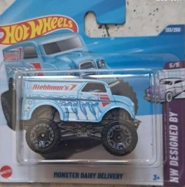 Hot Wheels Tekli Arabalar Monster Dairy Delivery HYX93 (Designed By) - 1