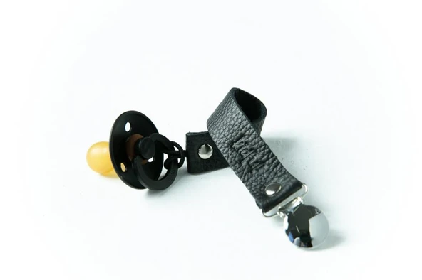 Kidful Bitkisel Boyalı Emzik Askısı Charcoal - Resim 2