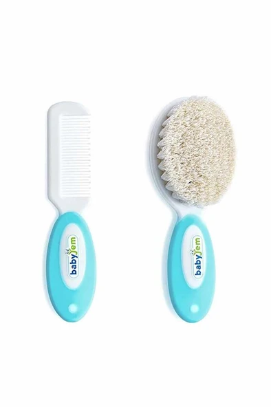 Doğal Kıl Fırça Tarak Seti 519 Mavi ürün görseli