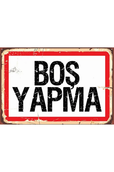 Retro Ahşap Poster - 1