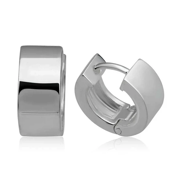 pilelistore Gümüş Halka Erkek Küpe