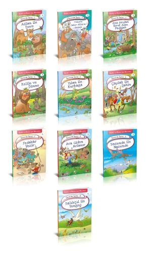 Kelile ve Dimne'den Masallar - Güvercin Serisi (10 Kitap Takım) ürün görseli 1